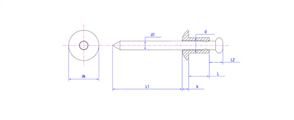 Pull rivet open end flat round head blind rivets GB/T 12618-1990 - Finexpress Hardware Fasteners Co.,Ltd. - One stop procurement of screws, nuts, and hardware components
